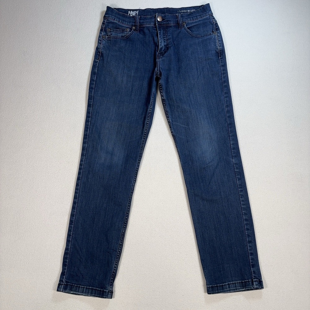 Mugsy‎ Studio Blues Jeans Men's 31x28* Blue Tapered Stretch Denim FLX3NSB